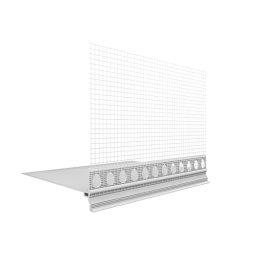 PVC COKOLINIS PROFILIS SU TINKLIUKU 180mm 2 M (Praktika) EJOT