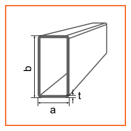 150X100X4.0X12000 S355J2H rectangular hollow section