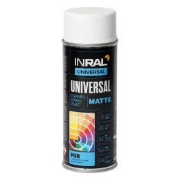 AEROZOLINIAI DAŽAI UNIVERSAL RAL9003 BALTI MATINIAI 400ml INRAL