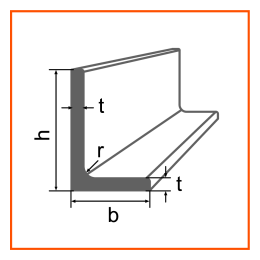L 200x100x15x12100 S355J2 HOT ROLLED ANGLE