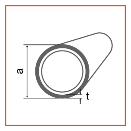 88,9X2X6000 S235JR round hollow section