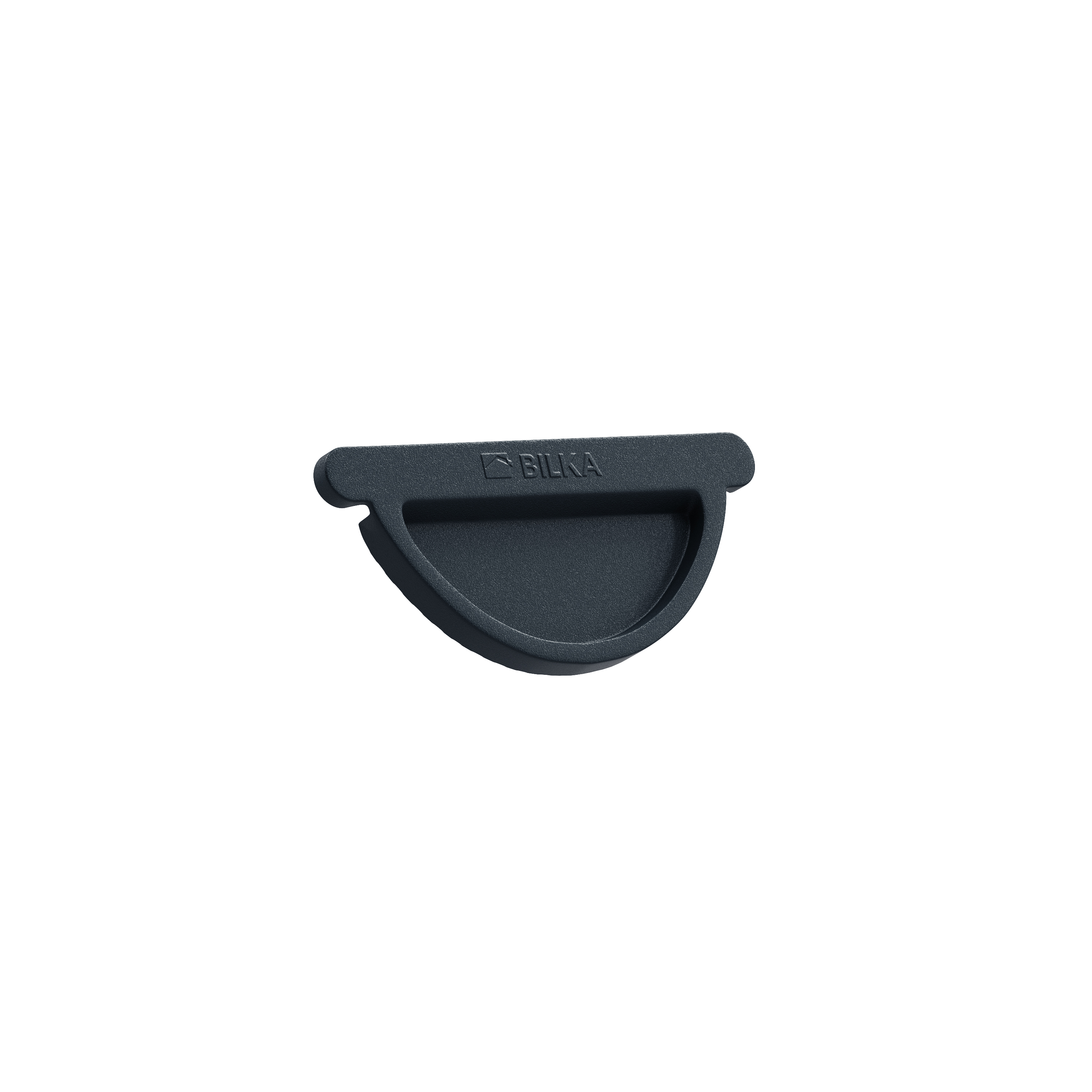 GUTTER STOP END 125 MAT RAL7024-036