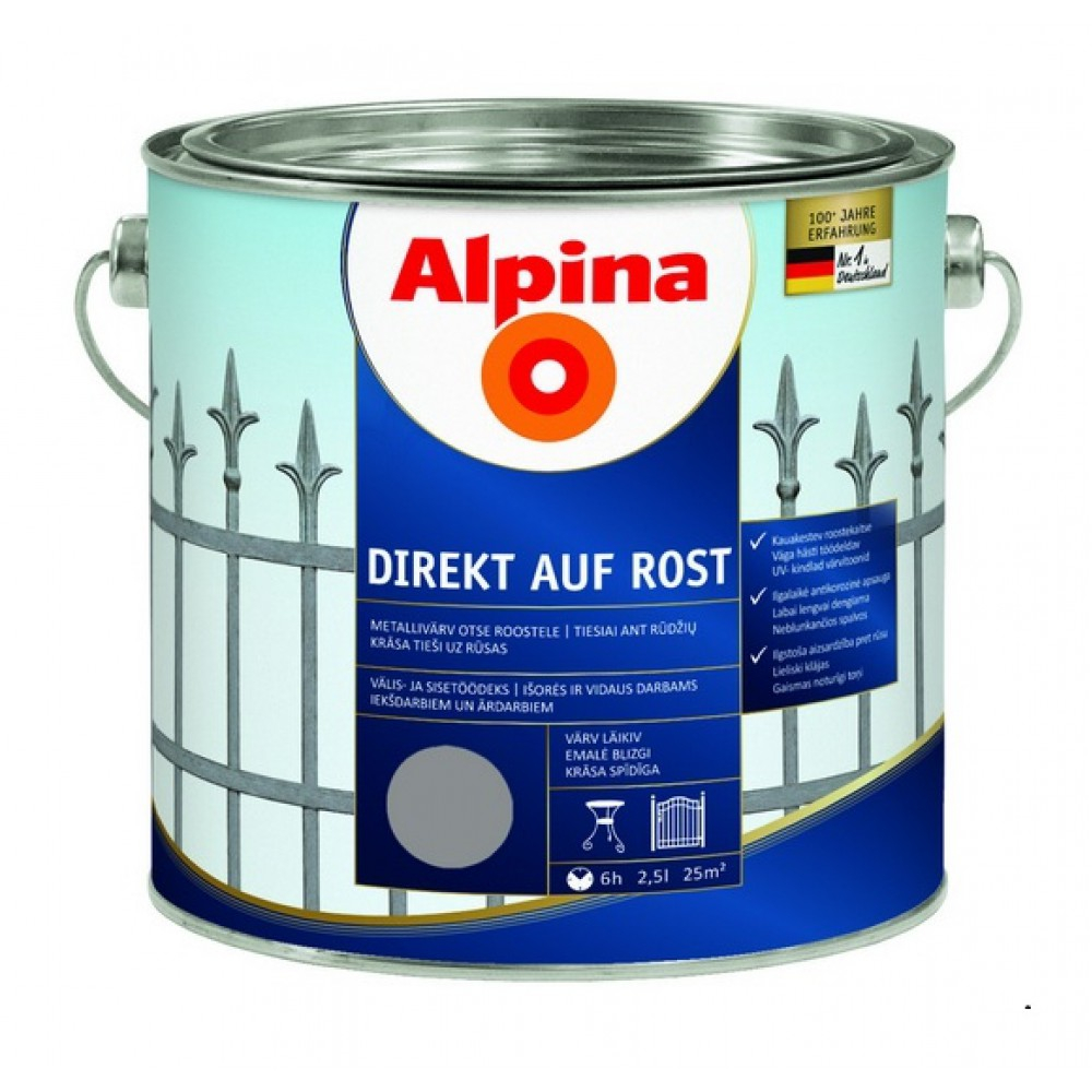 EMALĖ A. DIREKT AUF ROST RAL7040 0.75 L