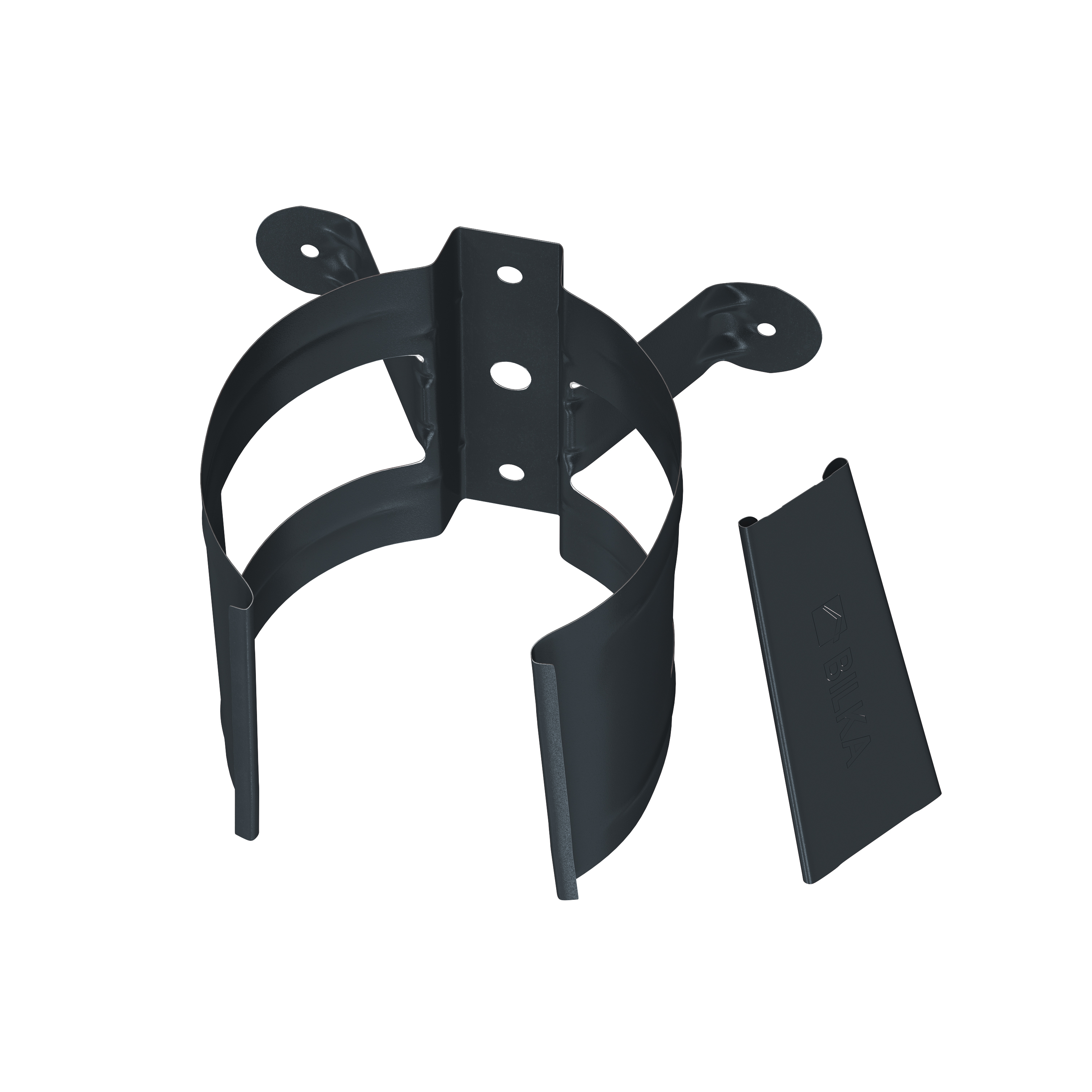 DOWNPIPE CLAMP 90 MAT RAL7024-036