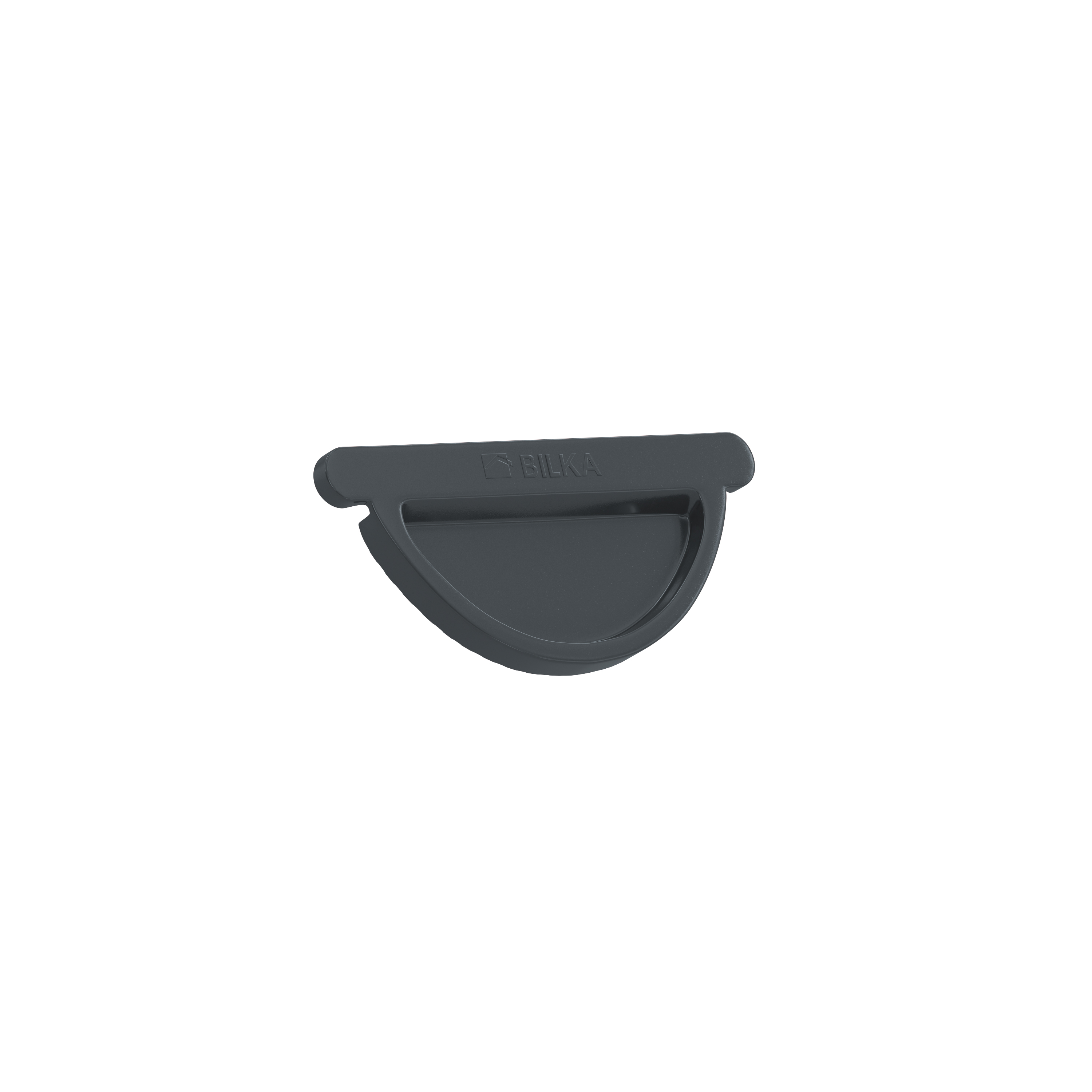 GUTTER STOP END 125 MAT RAL7024-036