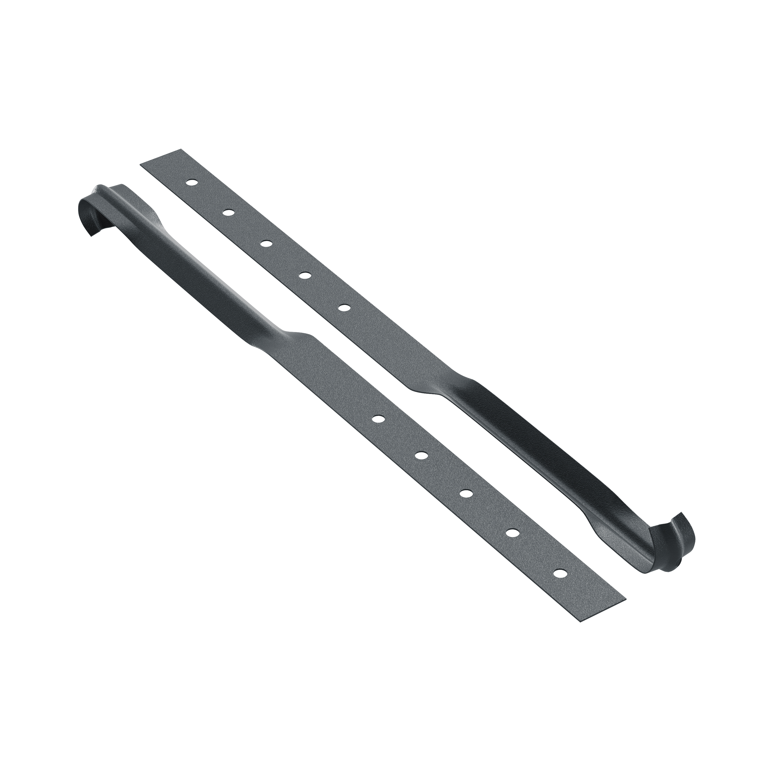 GUTTER FLANGE L-210 MAT RAL7024-036