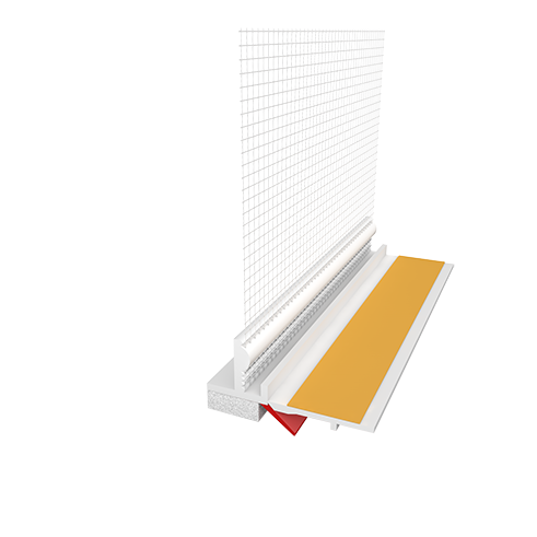 PROFILIS LANGAMS 108 PLUS GUMI SU TINKLIUKU 9mm  2.4 M EJOT