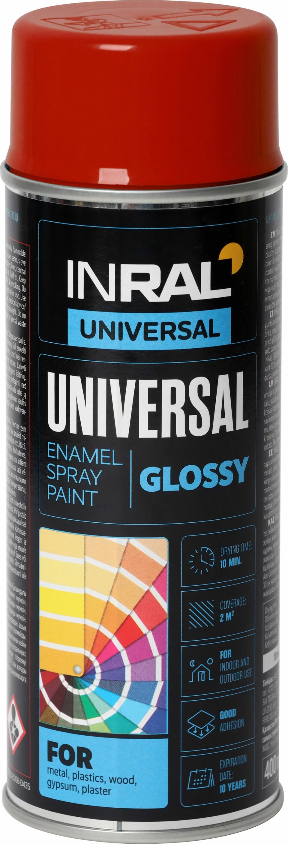 AEROZOLINIAI DAŽAI UNIVERSAL RAL3002 RAUDONI 400ml INRAL