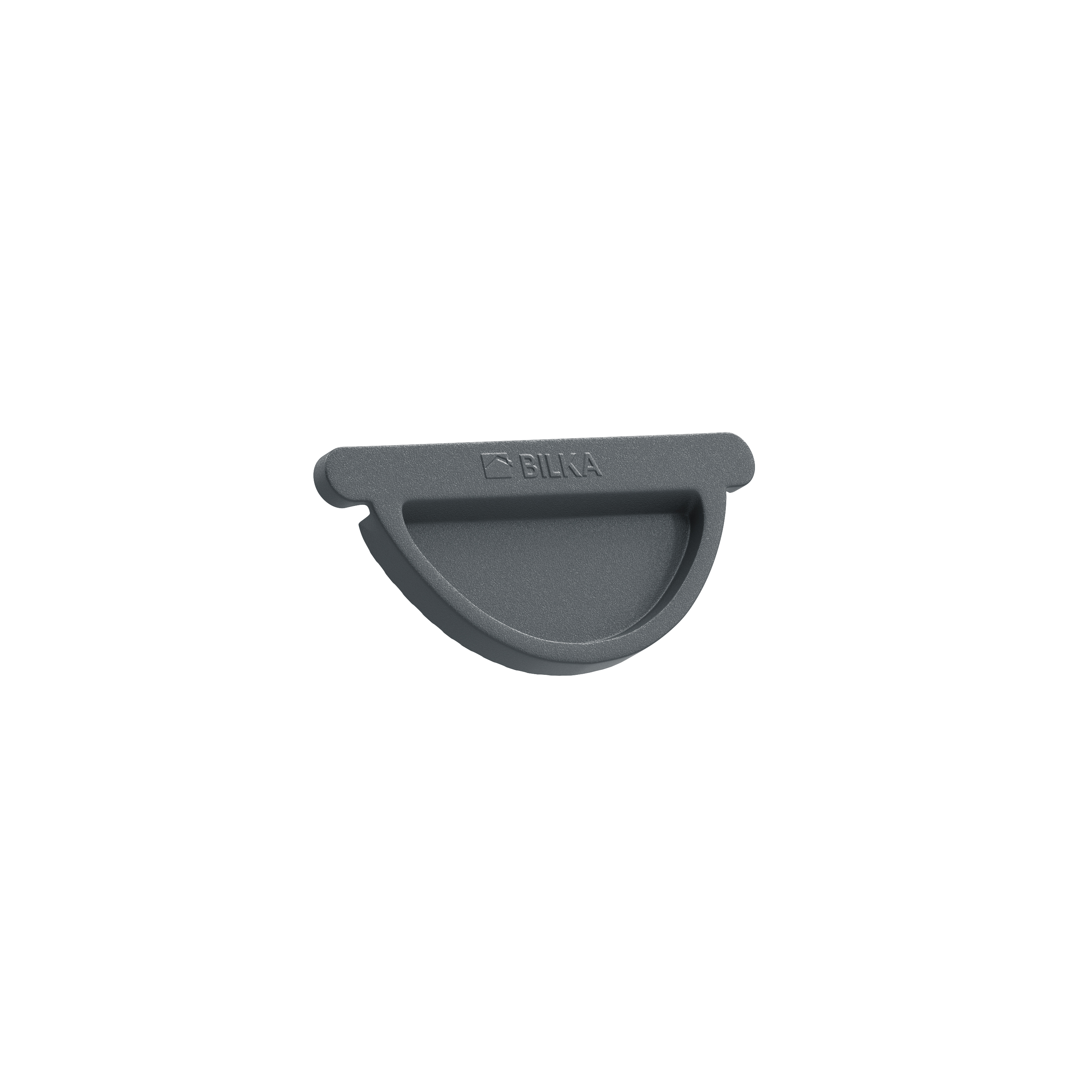 GUTTER STOP END 125 MAT RAL7024-036