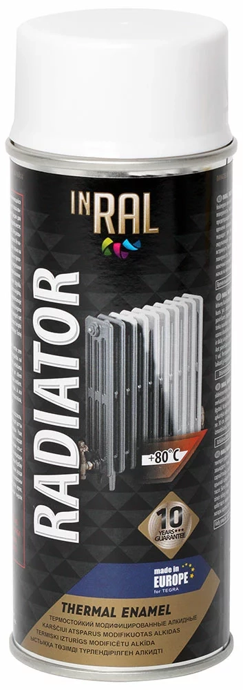AEROZOLINIAI DAŽAI RADIATOR 400ml BALTI INRAL