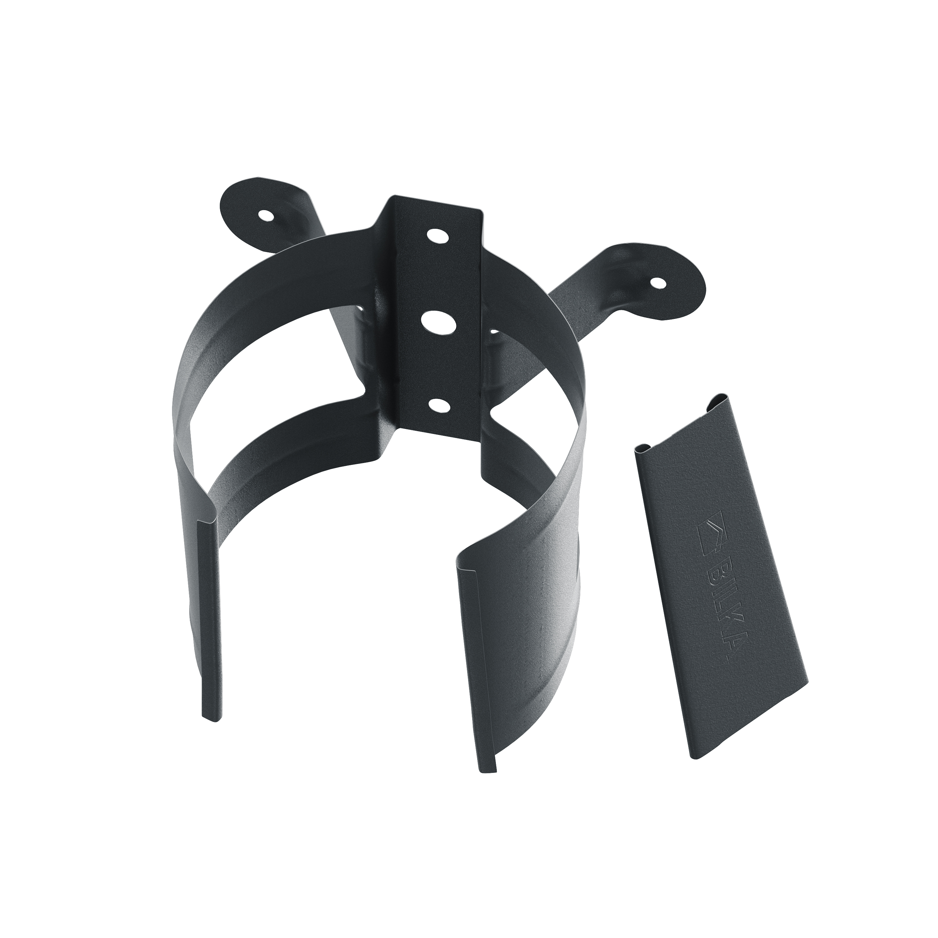 DOWNPIPE CLAMP 90 MAT RAL7024-036