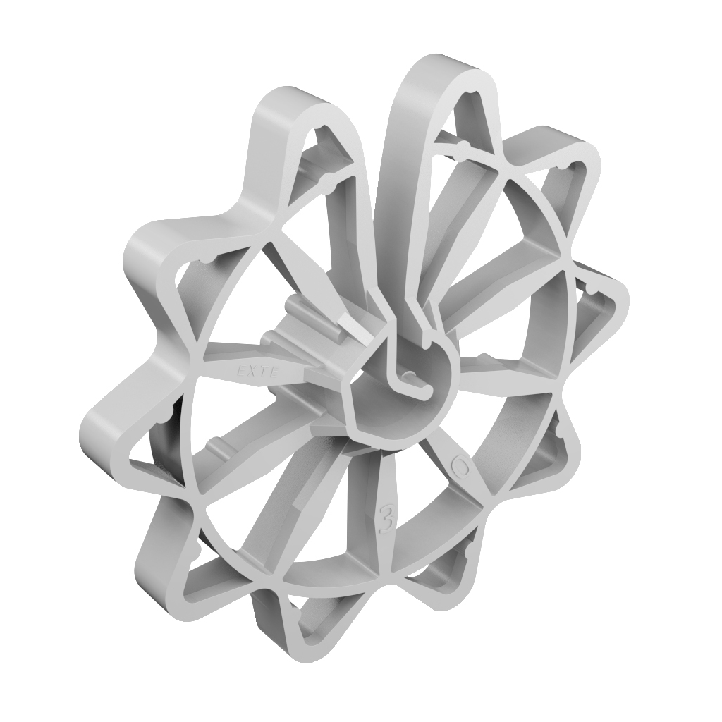 F4(30/4-12) - UNI30/4-12 Fiksatoriai plastikiniai 250vnt/pak