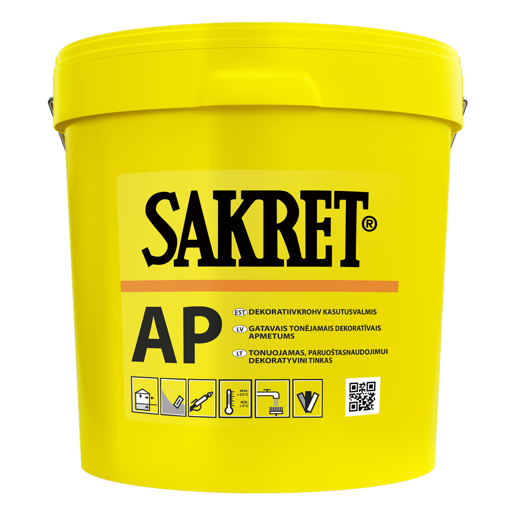 AKRILINIS DEKORATYVINIS TINKAS SAKRET AP 25 KG 2mm (Samanėlė)