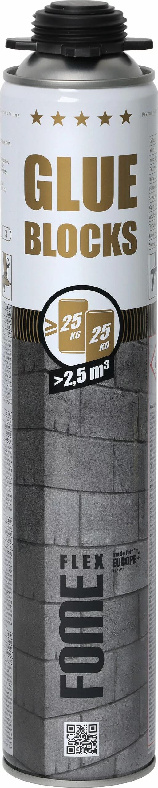 BLOKELIŲ KLIJAI FOME FLEX GLUE BLOCKS FOAM 750ml  TEGRA