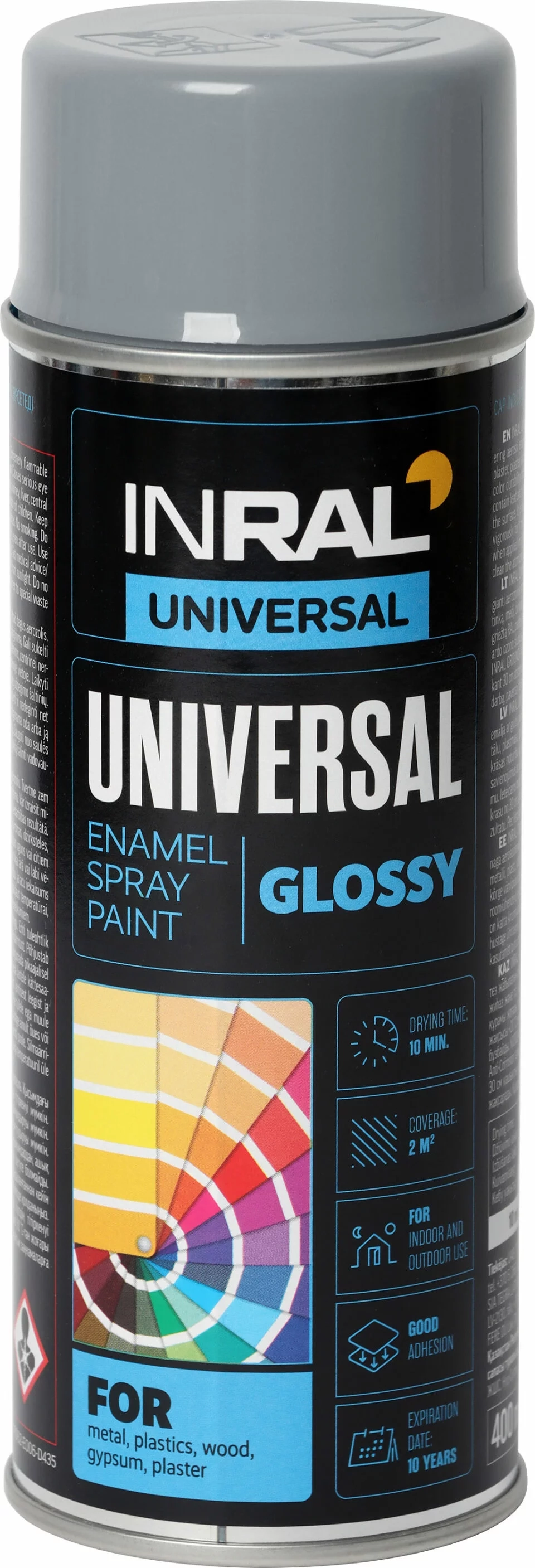 AEROZOLINIAI DAŽAI UNIVERSAL RAL7046 Š.PILKI 400ml INRAL