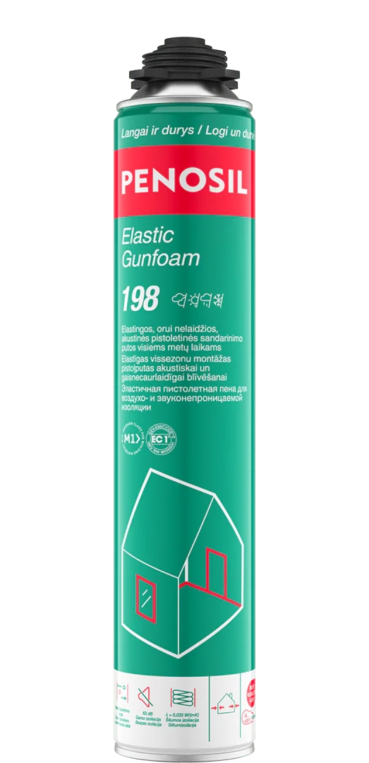MONTAVIMO PUTOS ELASTIC GUNFOAM 198 800ml PENOSIL