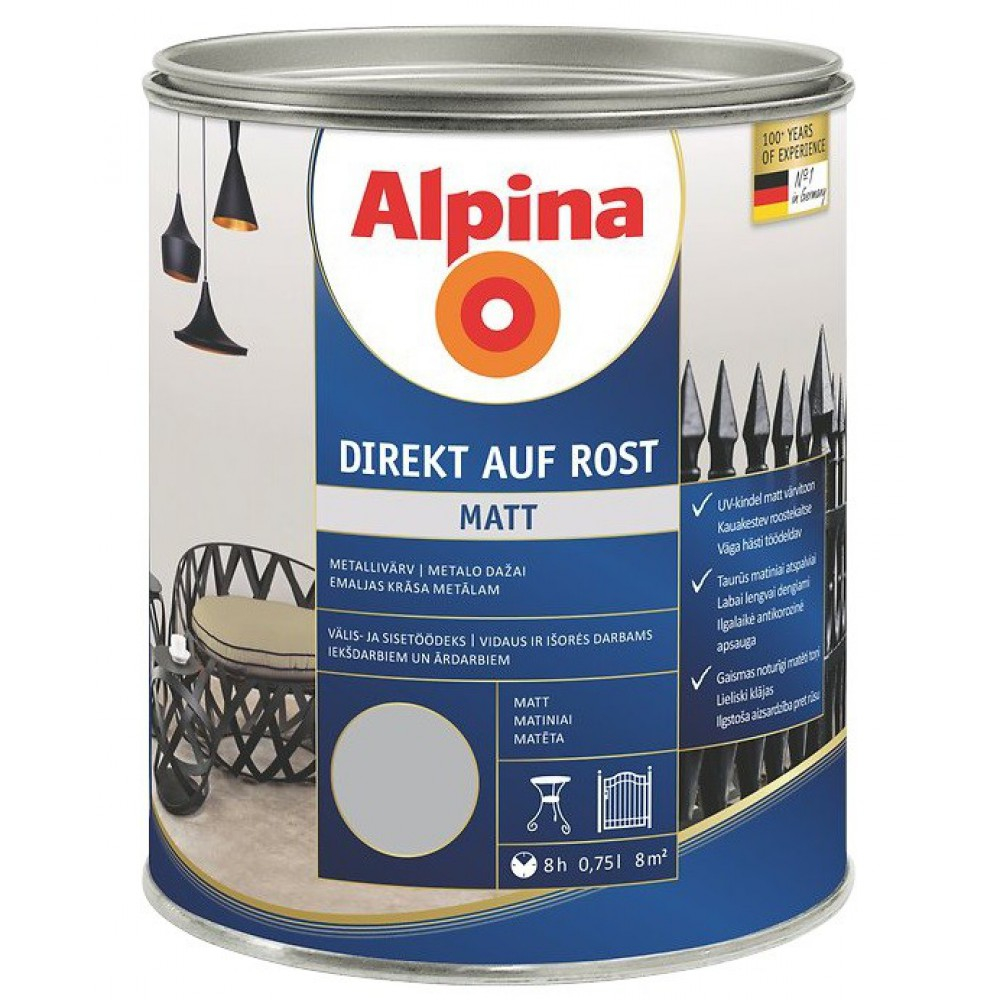 EMALĖ A. DIREKT AUF ROST RAL7001 0.75 L (Matiniai)