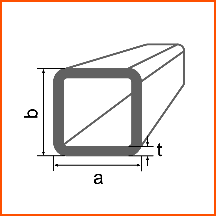 100X100X4X12000 S355J2H square hollow section