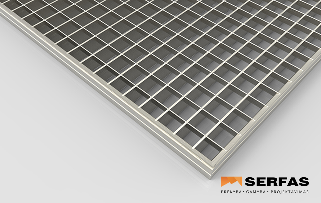 500X1000 34X11/30X2KARŠTAI CINKUOTA GROTELĖ PR
