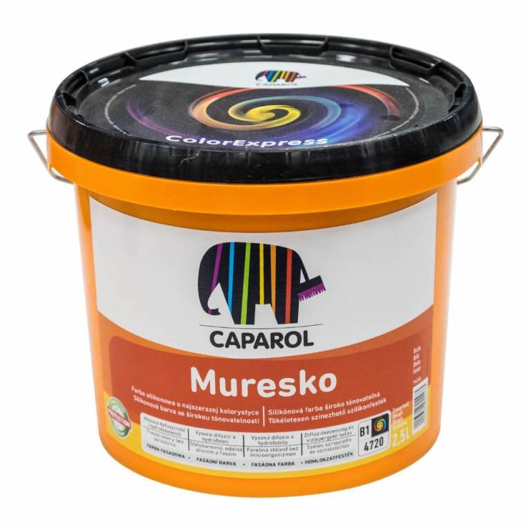 DAŽAI FASADINAI SILIKONINIAI MURESKO B1 2.5 L CAPAROL